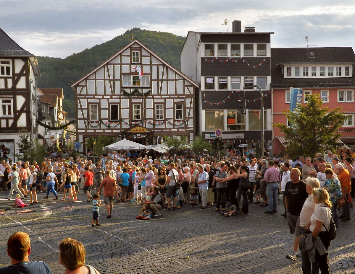 "Kommers" in Biedenkopf on the day before the 3-day Grenzgang starts