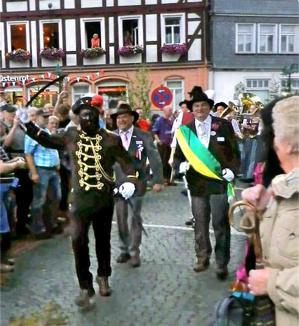 Martin Werner, playing the Moor for Biedenkopf's 2012 Grenzgang festival.