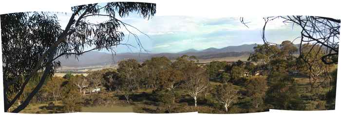 Whiskers Hill property, Australia -- view from east balcony