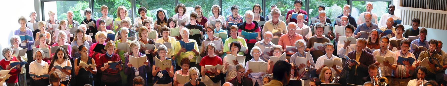 John Alston, faces of commuity performers of the Mozart Requium, Lang Music Center, 2005