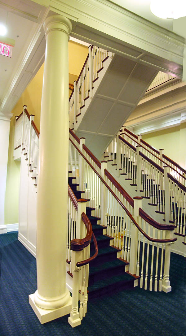 Parrish Hall Swarthmore, 2006, staircase Staircase in Parrish Hall, Swarthmore College
