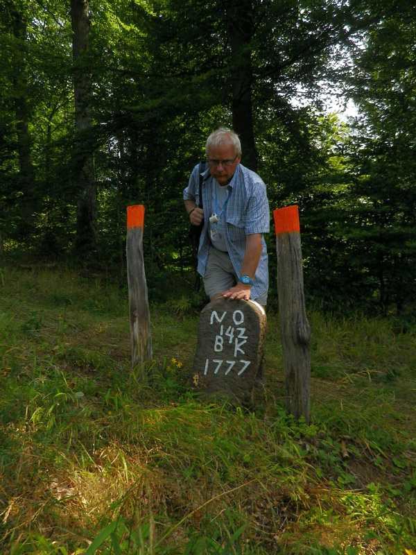 Biedenkopf erected stone boundary markers in 1777 after Europe compiled a "cataster" of property ownership. March-Day2-TouchingTheGrenzStone-600.jpg