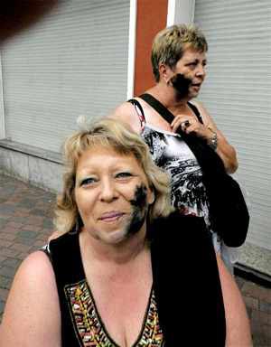 Two women got the Moor's kiss in Biedenkopf's Grenzgang festival.